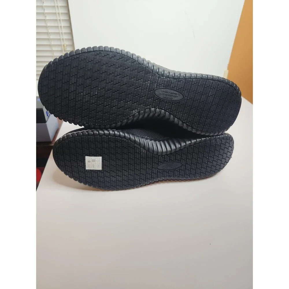 Skechers Work Cessnock 77188W Black Mens 12 Wide Black Slip Resistant Shoes NWT